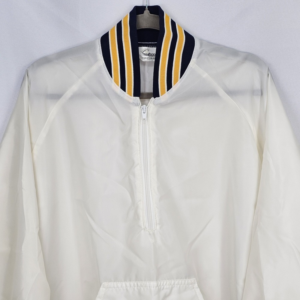 Vintage 70s 80s Gem Sportswear Windbreaker Size‎ Large MI Wolverines Notre Dame